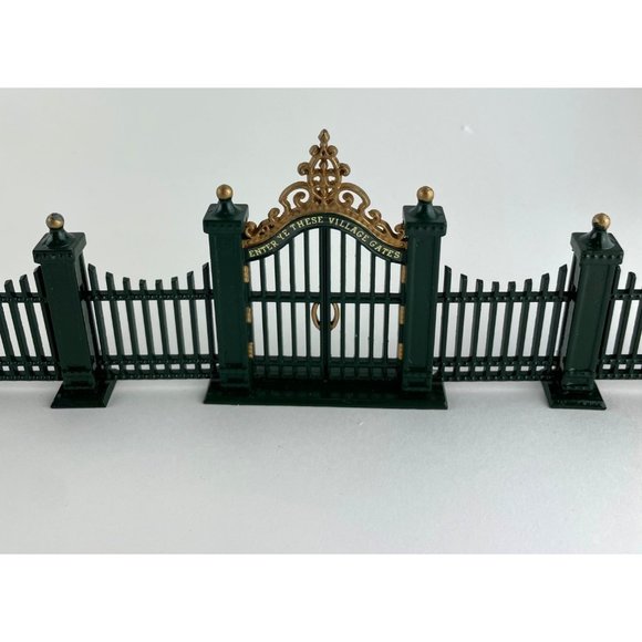 Christmas - DEPT. 56 - WROUGHT IRON GATE AND FENCE - Original Box - Picture 1 of 5